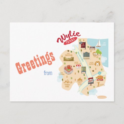 Greetings from Wylie Texas Postcard