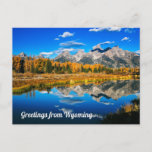 Greetings From Wyoming Postcard