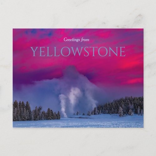 Greetings from Yellowstone Postcard National Park