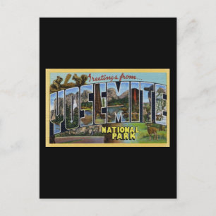 Greetings From Yosemite National Park Postcard