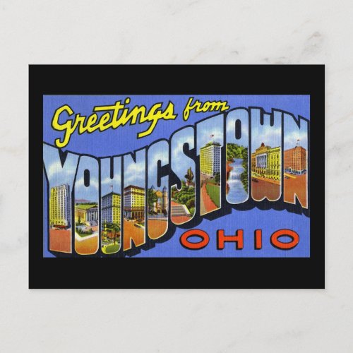 Greetings from Youngstown Ohio Postcard