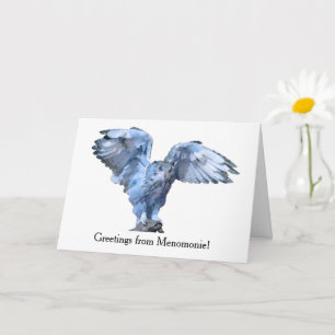 "Greetings from Your Town" Snowy Owl Greeting Card