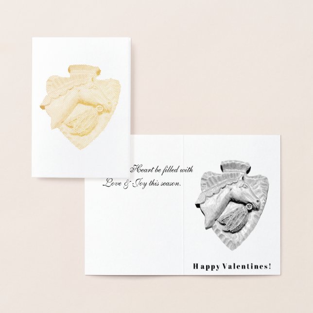 Greetings! Happy Valentines Foil Card (Display)