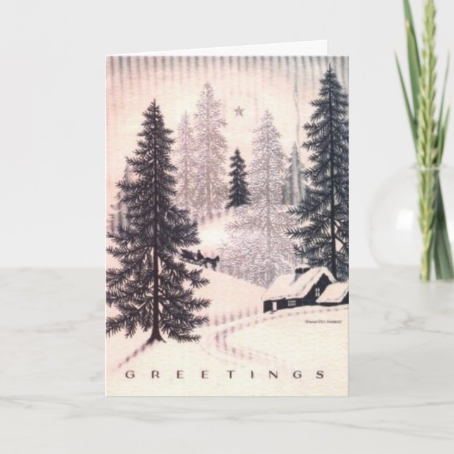 Greetings Holiday Card (Front)