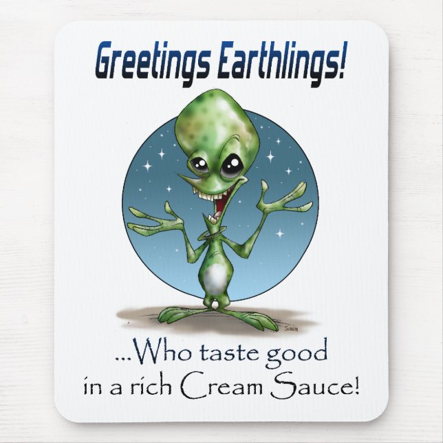 Greetings! Mouse Pad (Front)