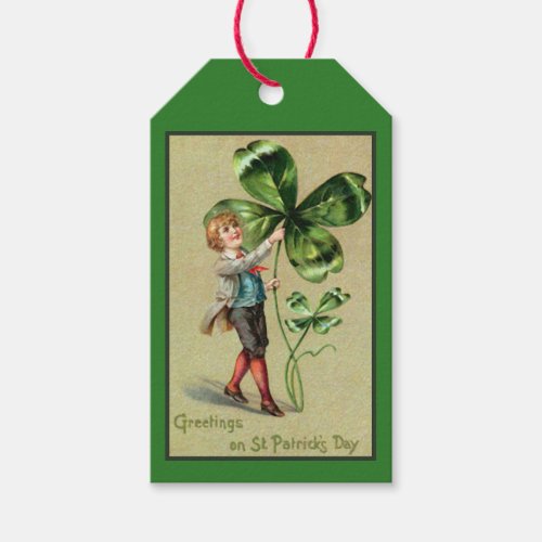 Greetings on St Patricks Day Gift Tags