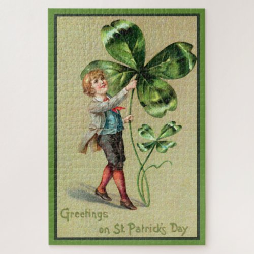 Greetings on St Patricks Day Jigsaw Puzzle