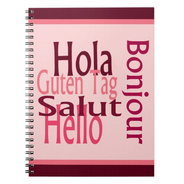 Greetings Spiral Photo Notebook (Front)