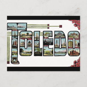 Greetings Toledo Ohio Postcard