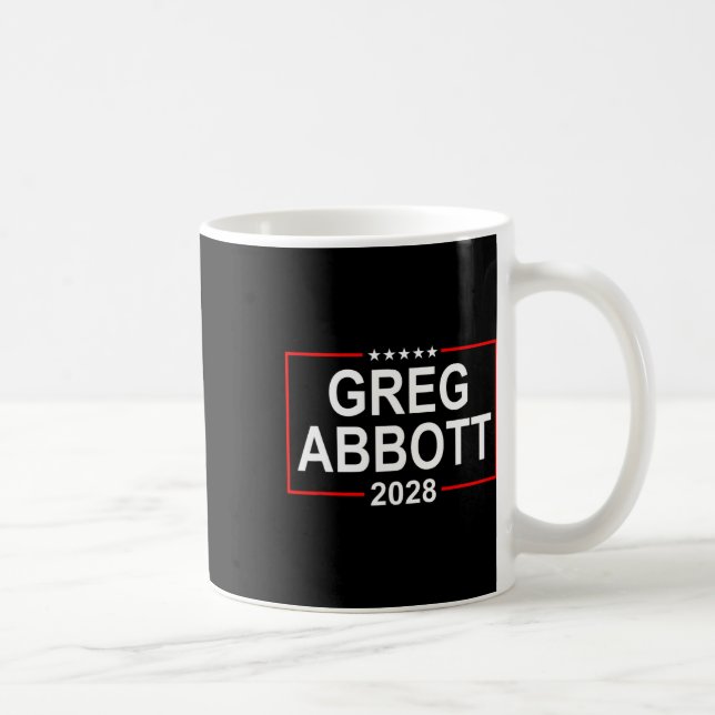 Greg Abbott 2028 Presidential Election July 4th Re Coffee Mug (Right)