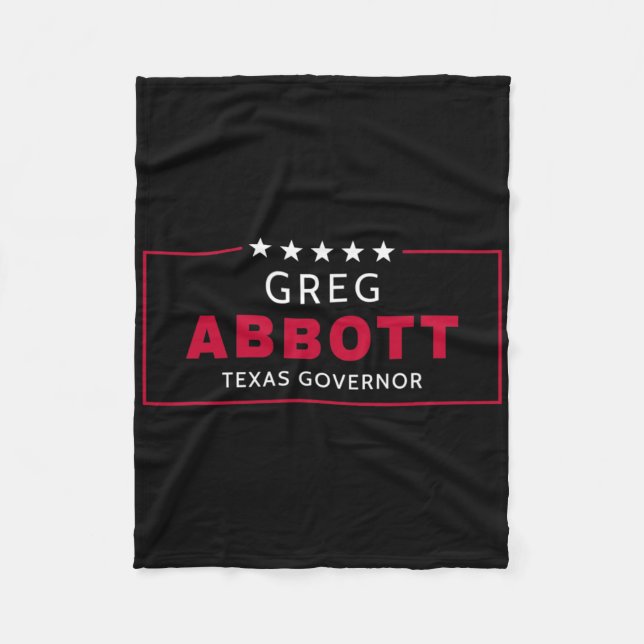 Greg Abbott Election Texas Governor Republican Blu Fleece Blanket (Front)