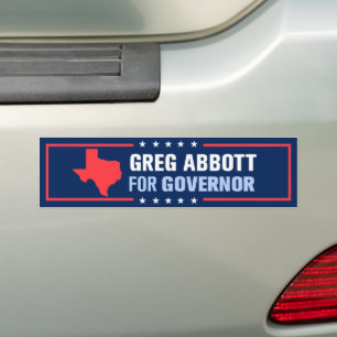 Greg Abbott for Texas Governor Bumper Sticker