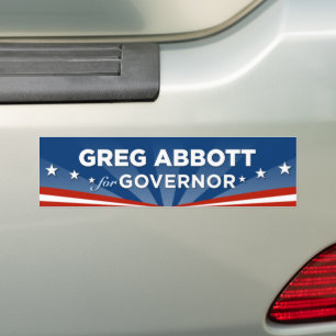 Greg Abbott for Texas Governor Bumper Sticker
