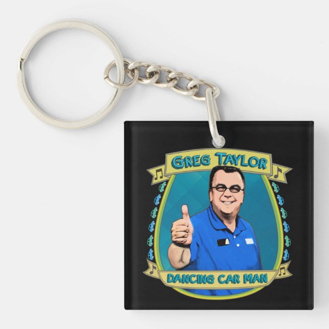 Greg Taylor the Car Man Keychain (Front)