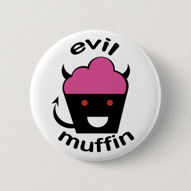 Greg the Evil Muffin Pinback Button (Front)