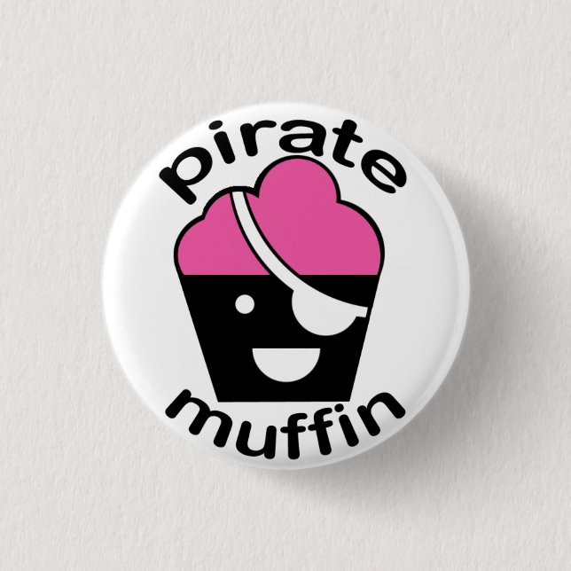 Greg the Pirate Muffin Button (Front)