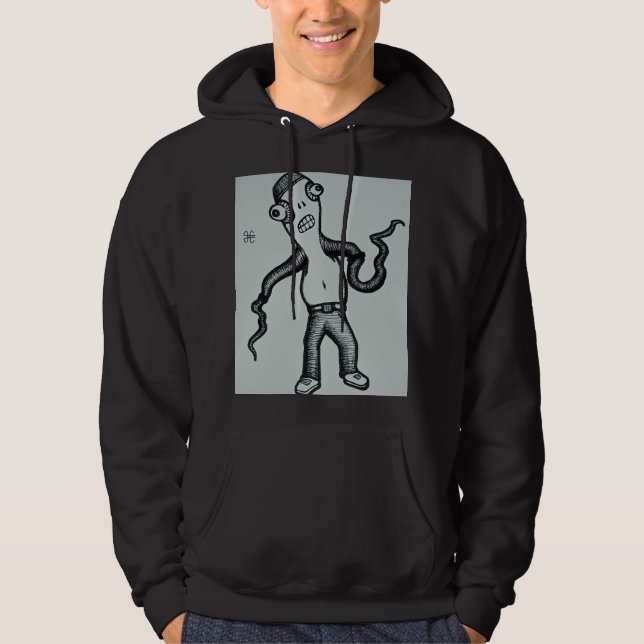 "Gregg the Unshirted" pullover hoodie (Front)
