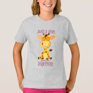 Gregor Giraffe - Just A Girl Who Loves Giraffes! T-Shirt