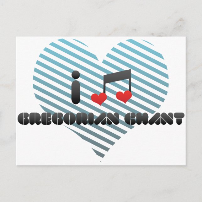 Gregorian Chant fan Postcard (Front)
