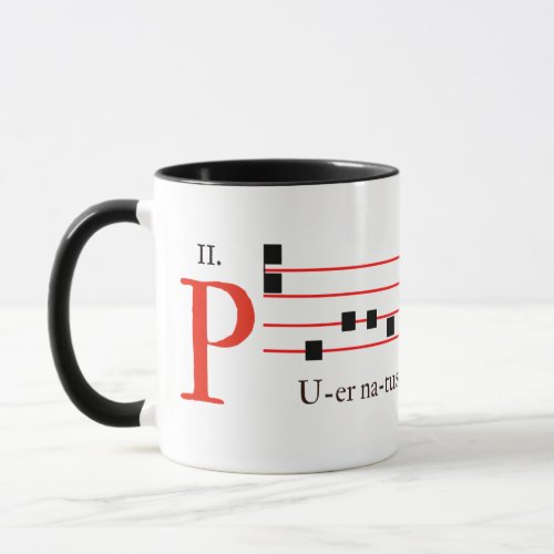 Gregorian Chant Latin Mass Christmas Medieval Mug