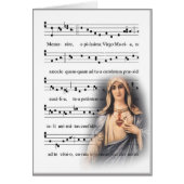 Gregorian Chant Memorare Music Virgin Mary (Front)