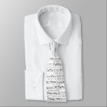 Gregorian Chant Music Nunc Dimittis Neck Tie<br><div class="desc">Lovely black and white pattern of the Nunc Dimittis in Gregorian Chant Music.</div>