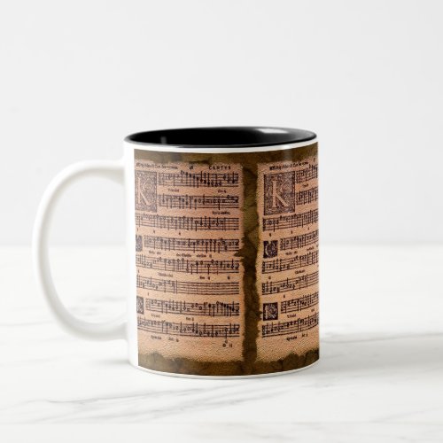 Gregorian Chant Music Sheet Drinking Mug