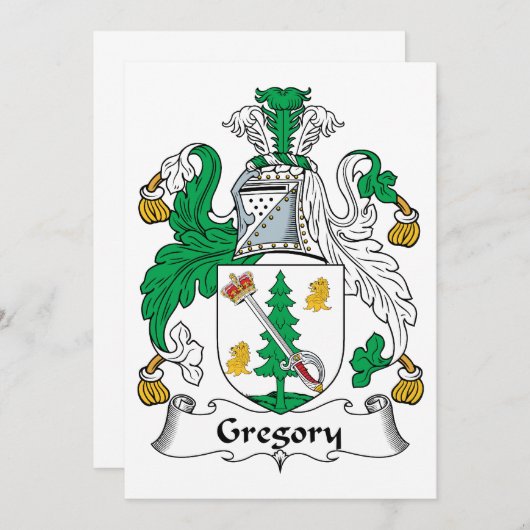 Gregory Family Crest (Front/Back)