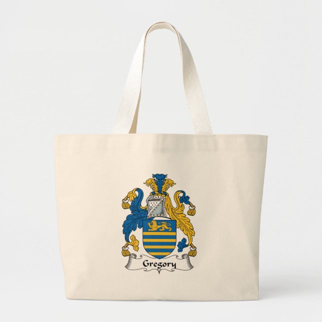 Gregory Family Crest Large Tote Bag (Front)