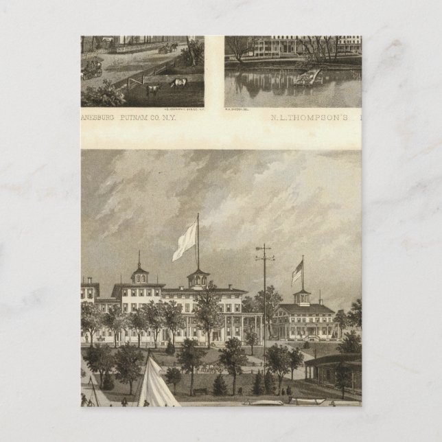 Gregory House, Doane, Thompson residences Postcard (Front)