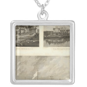 Gregory House, Doane, Thompson residences Silver Plated Necklace