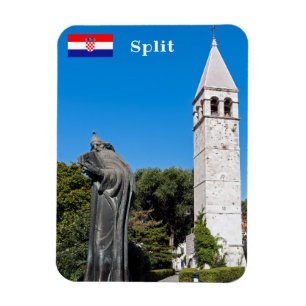 Gregory of Nin statue in Split - Dalmatia, Croatia Magnet