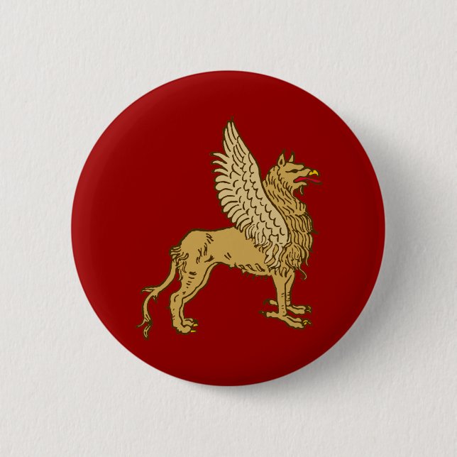 Greif griffin gryphon pinback button (Front)