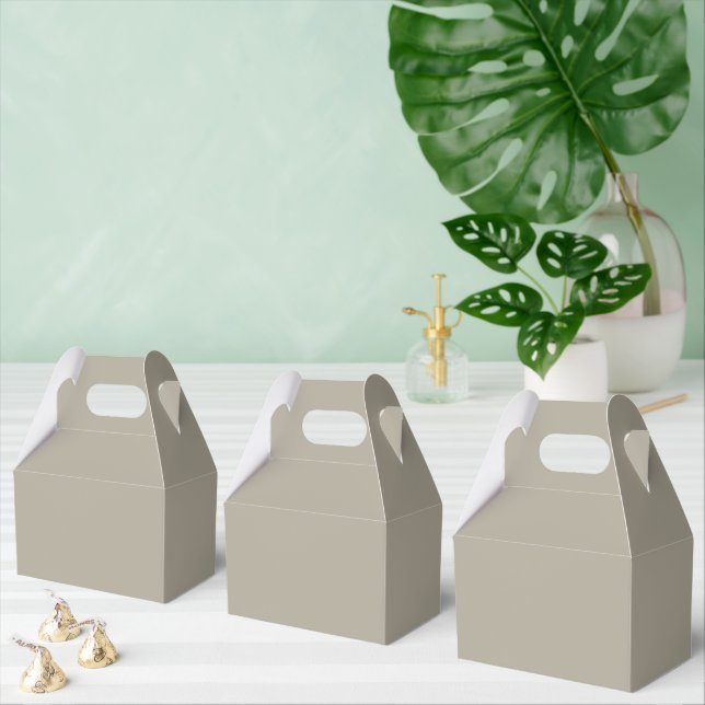 Greige Favor Boxes (Multiple)