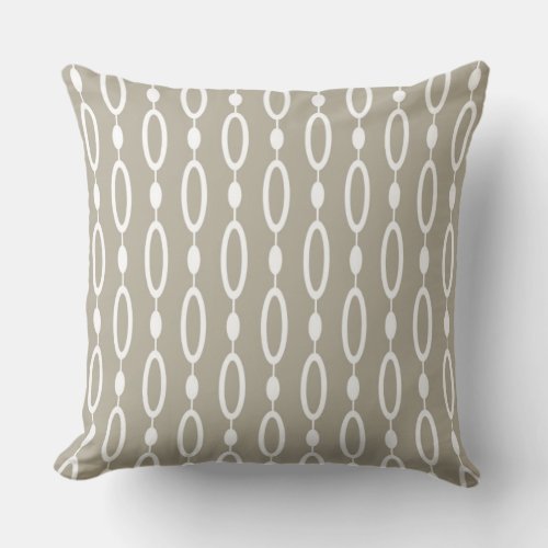 Greige _ Grey and Beige Decor Throw Pillow