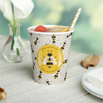 Greige Mama and Baby to Bee Patterned Paper Paper Cups