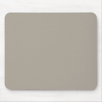 Greige Solid Color Customize It Mouse Pad by SimplyColor at Zazzle