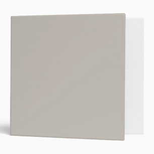 Greige Solid Color Minimalist 3 Ring Binder