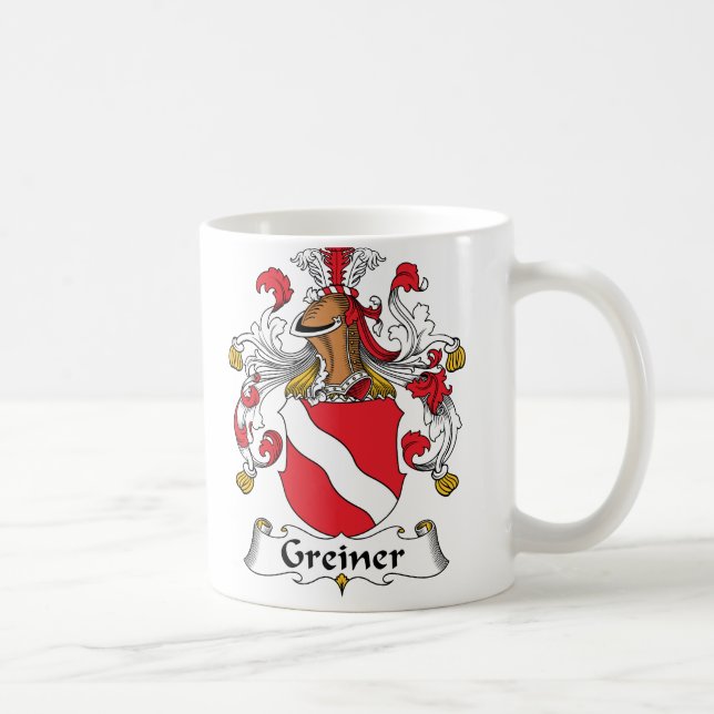 Greiner Family Crest Coffee Mug (Right)