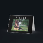 GREMAN SHEPHARD SAYS "HAPPY BIRTHDAY SON" CARD<br><div class="desc">This is a GREAT card for YOUR SON on his very "special day" - His Birthday!</div>