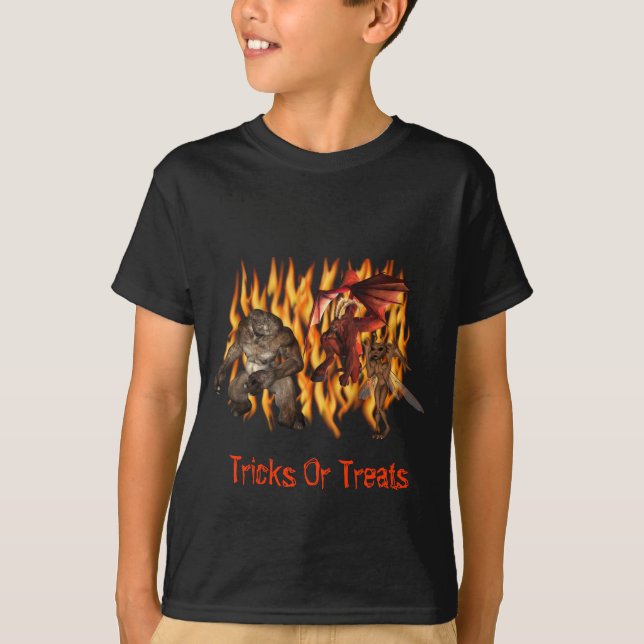 Gremlin Demon Monster Halloween  T-Shirt (Front)