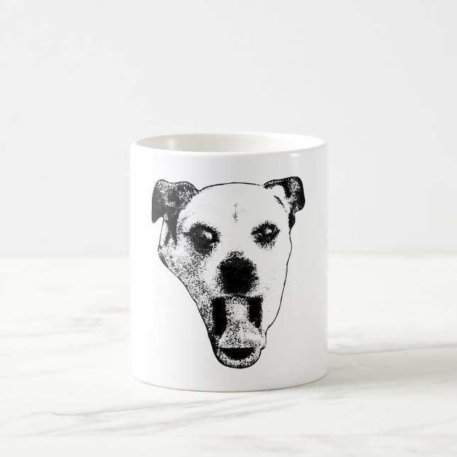 Gremlin Pup in Black & White Coffee Mug (Center)