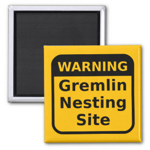 Gremlin Warning Magnet