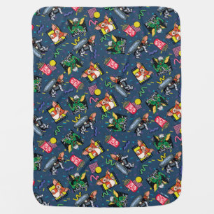Gremlins™ 80's Retrowave Pattern Baby Blanket