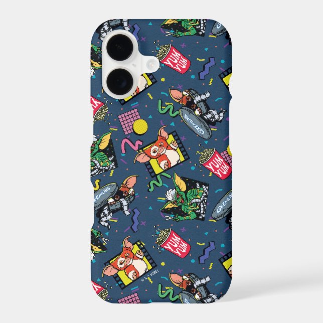 Gremlins™ 80's Retrowave Pattern Case-Mate iPhone Case (Back)