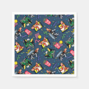 Gremlins™ 80's Retrowave Pattern Napkins