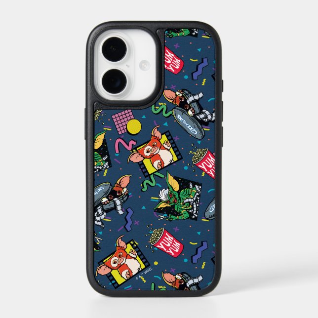Gremlins™ 80's Retrowave Pattern Otterbox iPhone Case (Back)