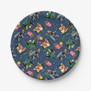Gremlins™ 80's Retrowave Pattern Paper Plates