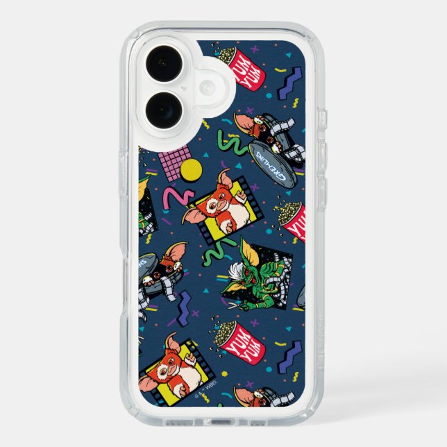 Gremlins™ 80's Retrowave Pattern Speck iPhone Case (Front)