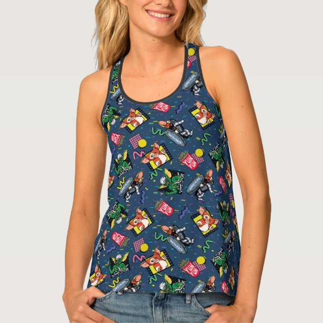 Gremlins™ 80's Retrowave Pattern Tank Top (Front)
